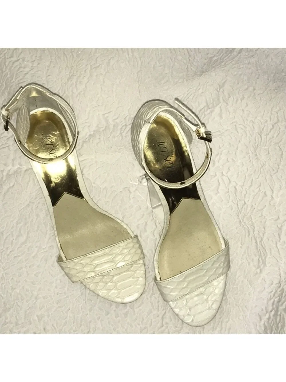 Michael Kors Jet Set 6 Leather Sandal Heels NWOT